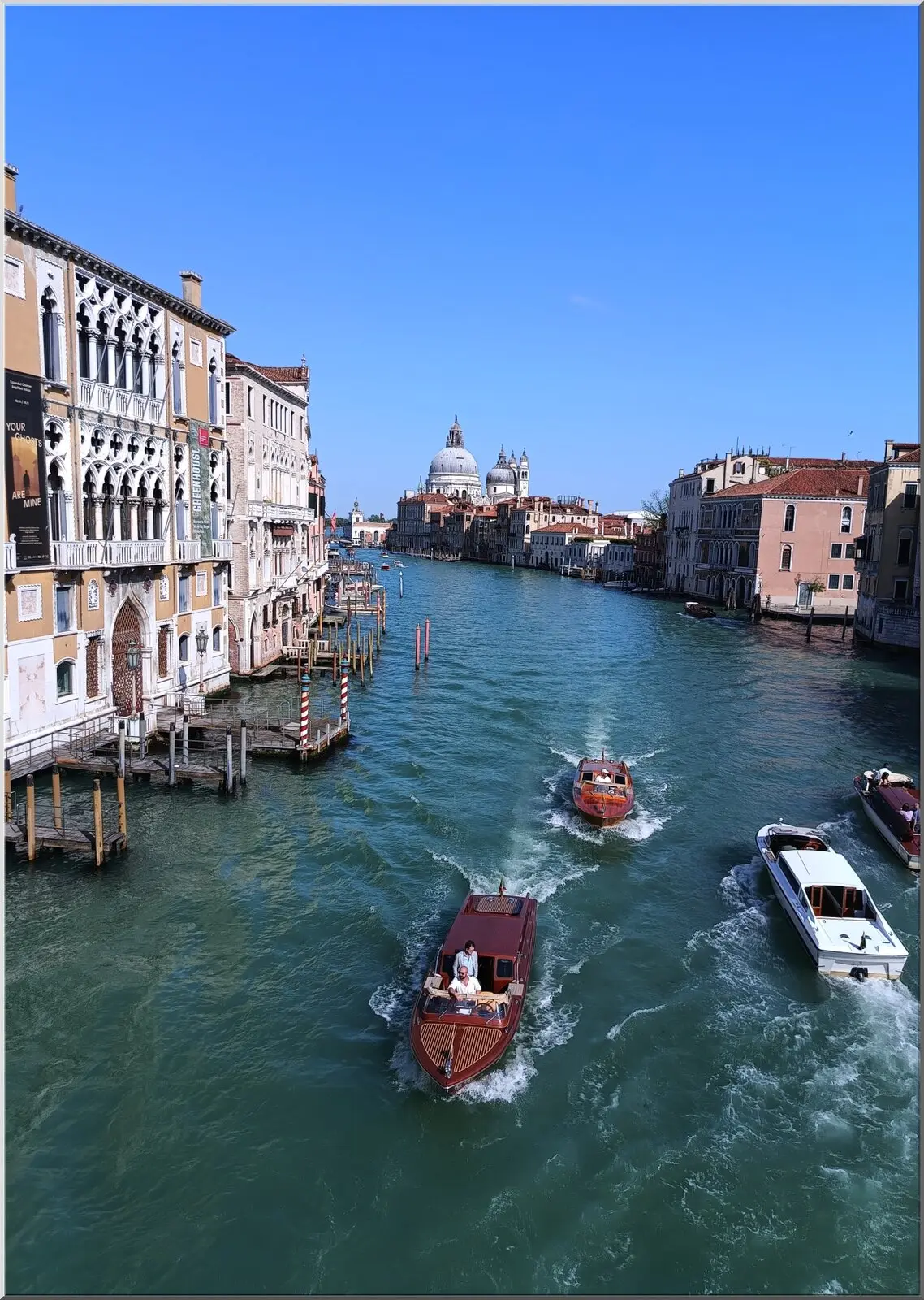 Postkarte mit Venedig schönes Motiv Wasser Boote