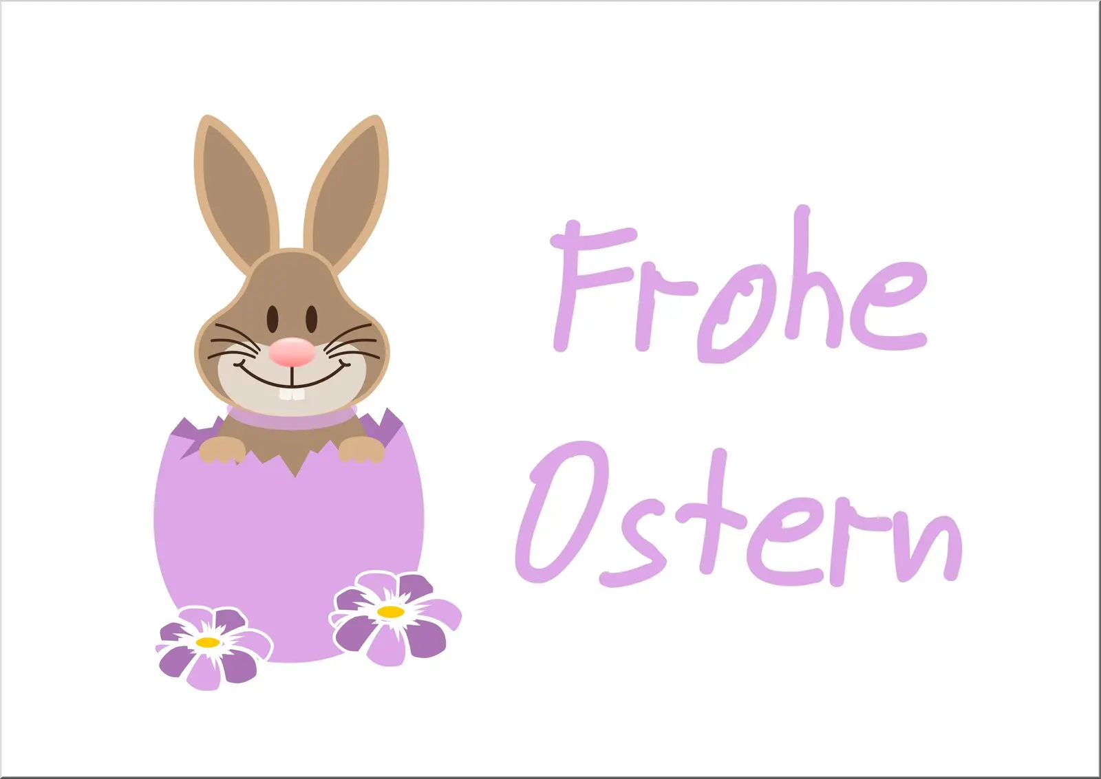 osterpostkarten hier lavendel sechs farben insgesamt