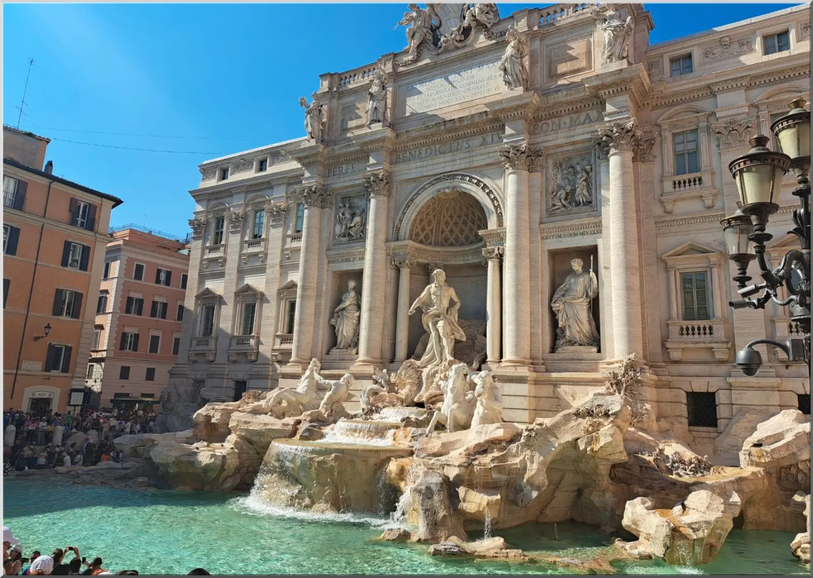 Postkarte mit Motiv Trevi Brunnen in Rom schöner Urlaub
