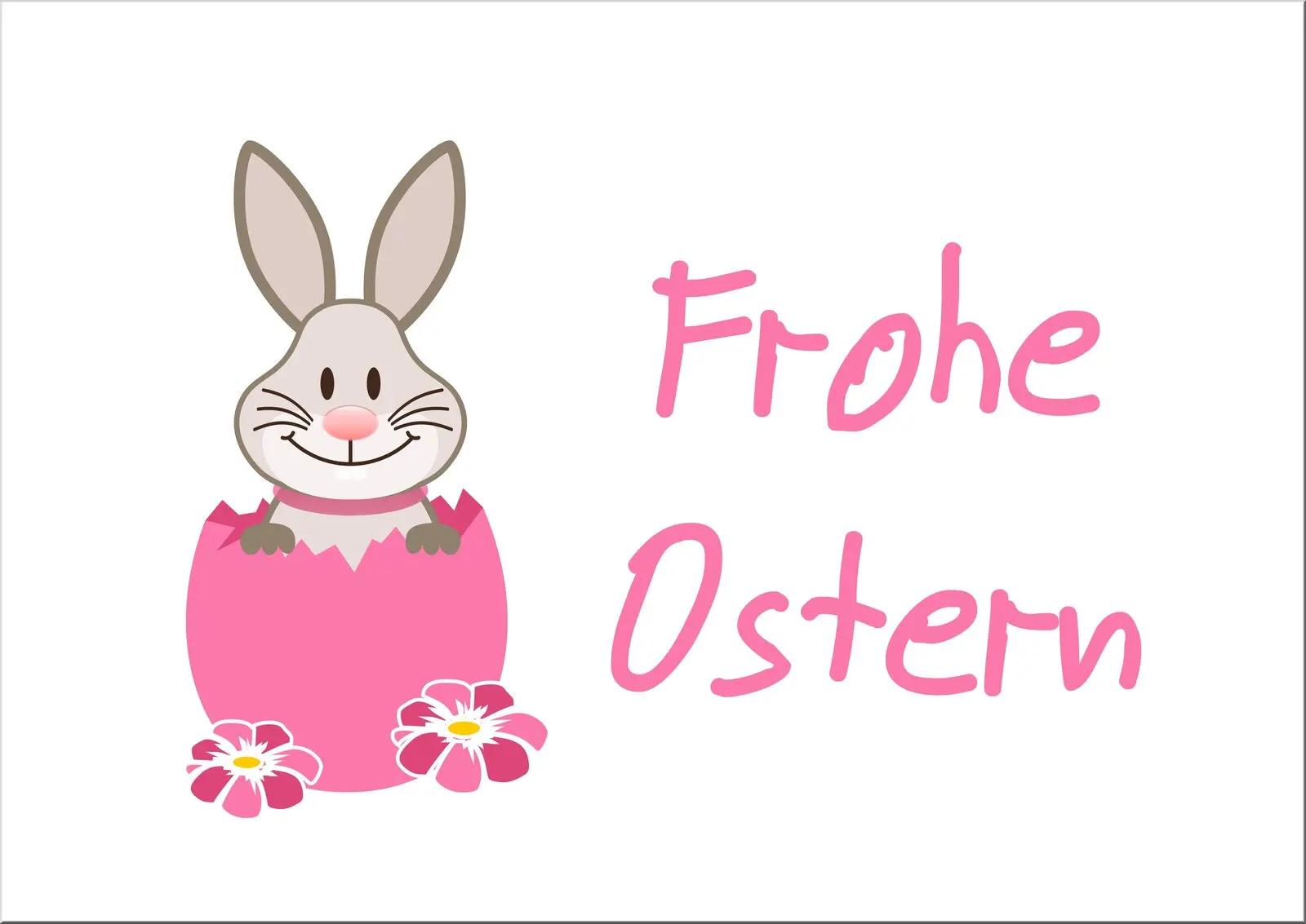 sechs osterpostkarten mit osterhase jeder andere farbe