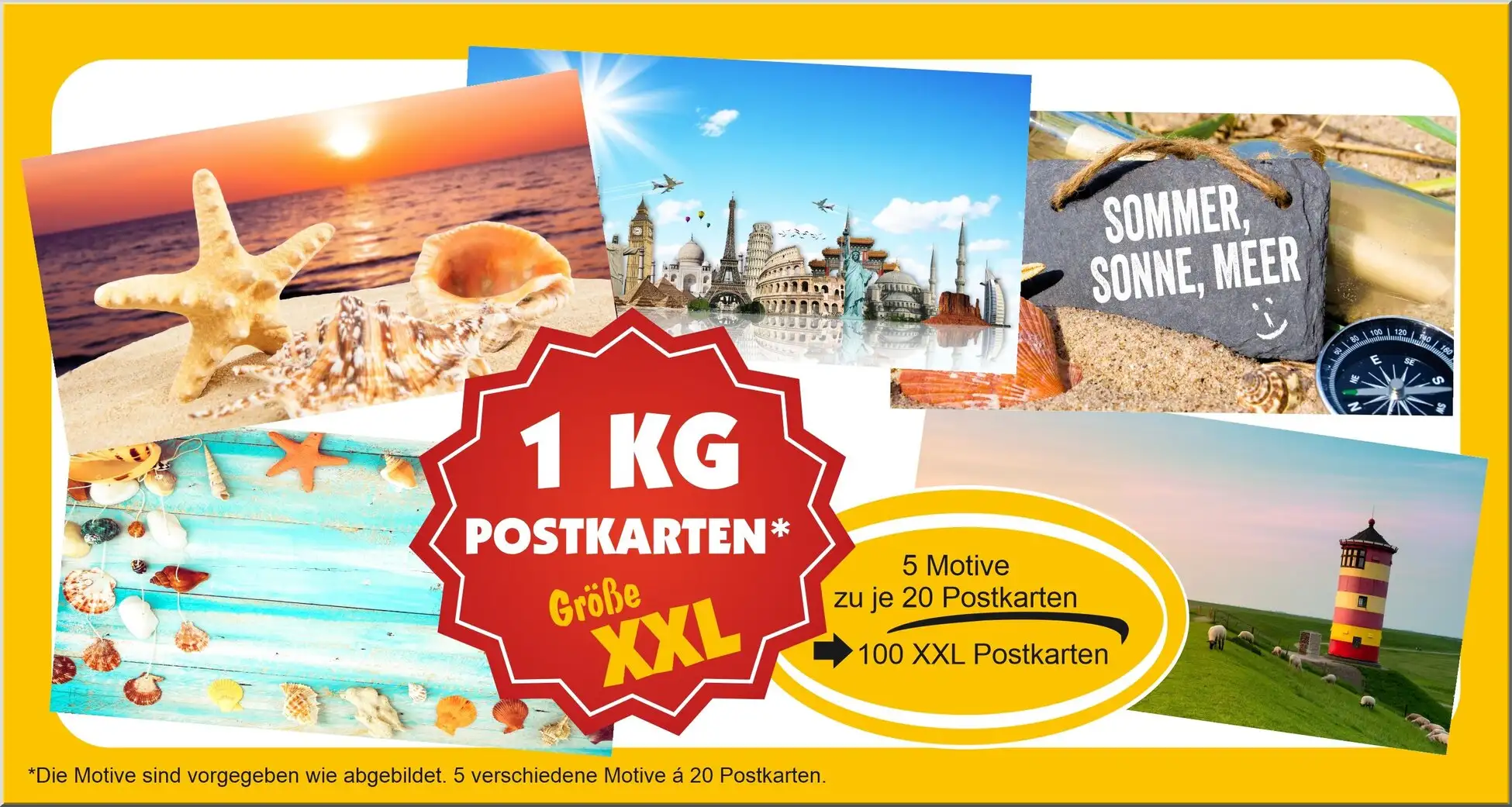 Xxl Maxi Postkartenset Urlaub Sonne Reisen Ferien