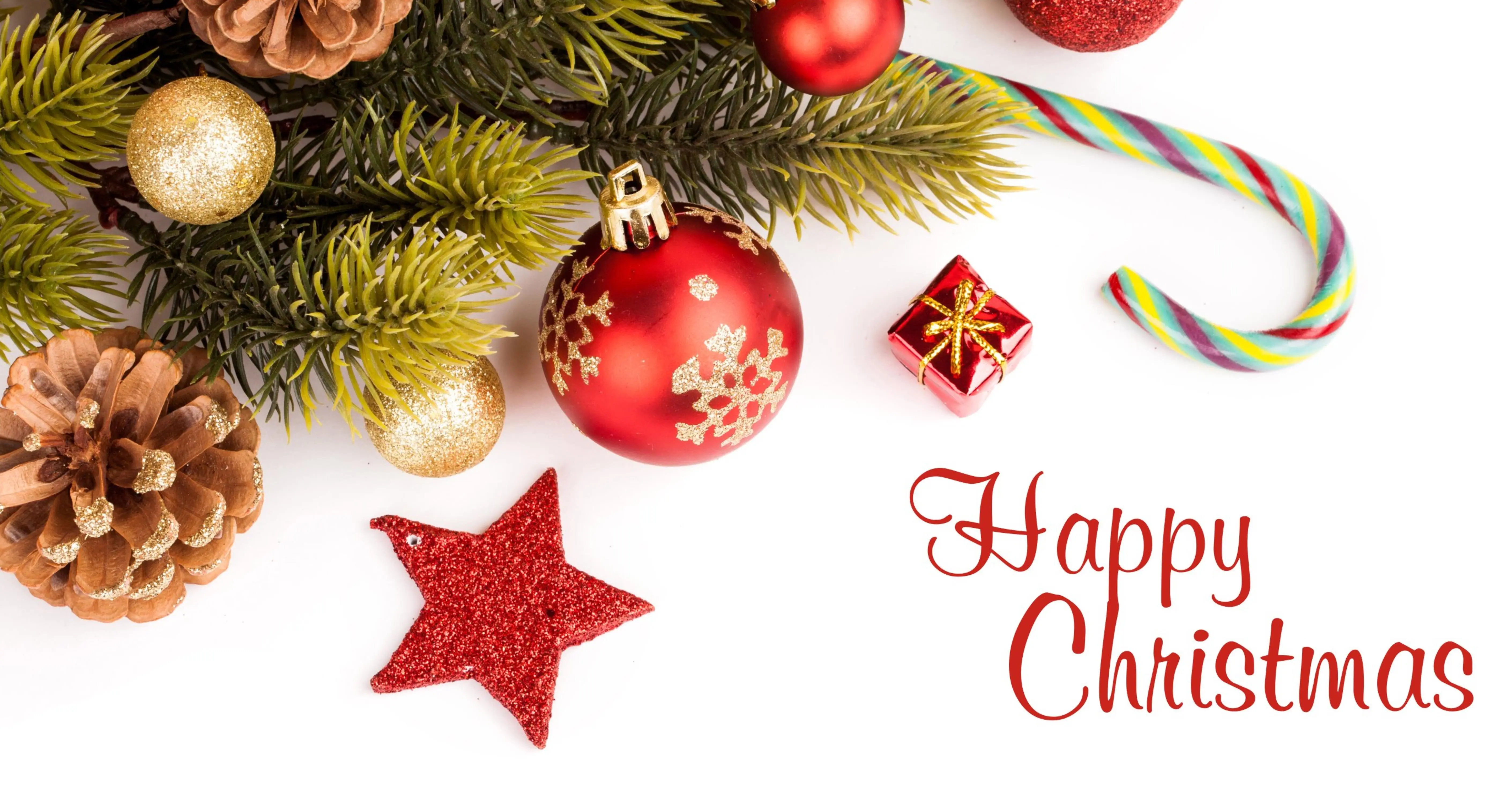 Weihnachtsgruß mit Adventsdeko